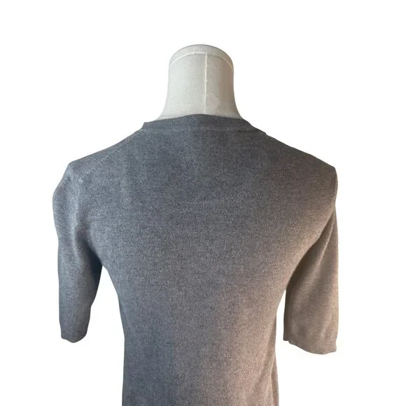 2/$30 ZARA Grey Small Cardigan Sweater Small Viscose Blend Short Sleeve - Picture 9 of 13